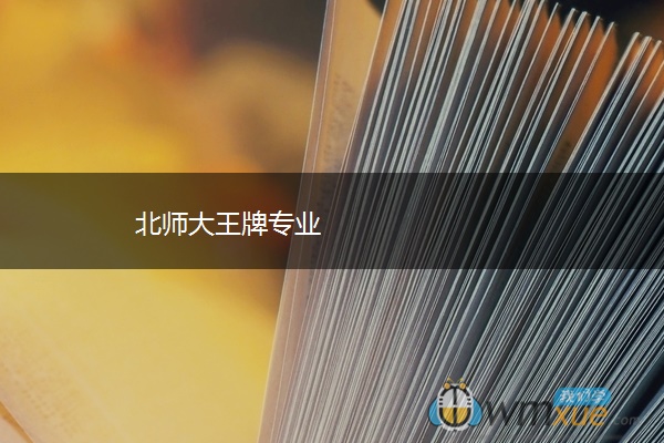 北师大王牌专业 北师大王牌专业