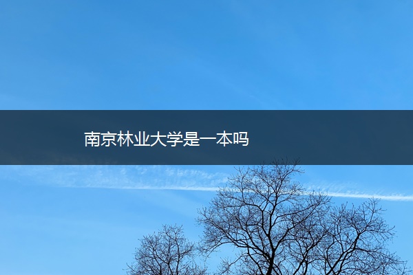 南京林业大学是一本吗 南京林业大学是一本吗