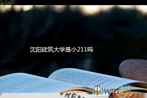 沈阳建筑大学是小211吗 沈阳建筑大学是小211吗