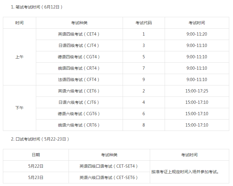 2021上半年湖北四六级考试什么时候进行 2021上半年湖北四六级考试什么时候进行