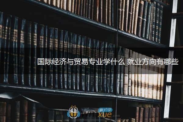 国际经济与贸易专业学什么 就业方向有哪些 国际经济与贸易专业学什么 就业方向有哪些
