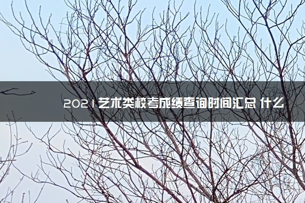 2021艺术类校考成绩查询时间汇总 什么时候查分 2021艺术类校考成绩查询时间汇总 什么时候查分